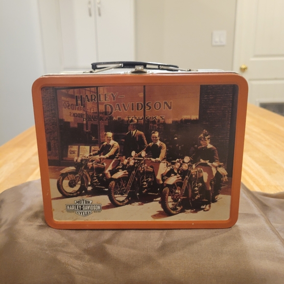 🏍EUC~ HARLEY-DAVIDSON VINTAGE METAL LUNCH BOX - Picture 6 of 6